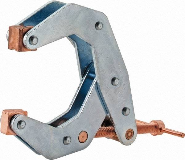 Kant Twist - 700 Lb, 2-7/16" Max Opening, 2" Open Throat Depth, 1-13/16" Closed Throat Depth, Cantilever Clamp - High Tensile Steel Jaw, T-Handle, 4-1/8" OAL, 4-1/16" Max Width - Makers Industrial Supply