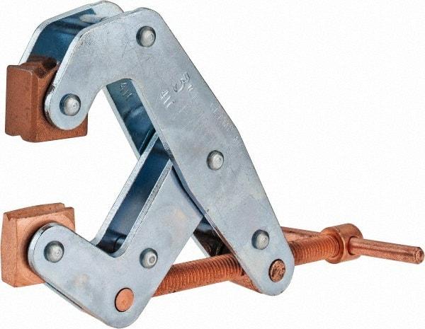 Kant Twist - 1,500 Lb, 3" Max Opening, 1-1/4" Open Throat Depth, 1-3/4" Closed Throat Depth, Cantilever Clamp - High Tensile Steel Jaw, T-Handle, 5-1/4" OAL, 5" Max Width - Makers Industrial Supply