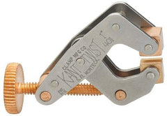 Kant Twist - 350 Lb, 1" Max Opening, 1/2" Open Throat Depth, 1/2" Closed Throat Depth, Cantilever Clamp - High Tensile Steel Jaw, Round Handle, 2-1/8" OAL, 1-3/4" Max Width - Makers Industrial Supply