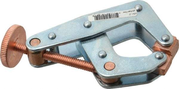 Kant Twist - 800 Lb, 2" Max Opening, 1-1/8" Open Throat Depth, 1-1/4" Closed Throat Depth, Cantilever Clamp - High Tensile Steel Jaw, Round Handle, 3-1/2" OAL, 3-1/4" Max Width - Makers Industrial Supply