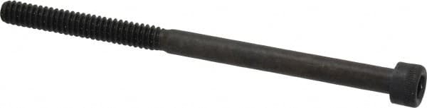 Made in USA - #10-24 UNC Hex Socket Drive, Socket Cap Screw - Alloy Steel, Black Oxide Finish, Partially Threaded, 3" Length Under Head - Makers Industrial Supply