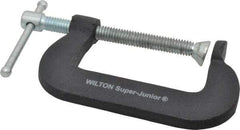 Wilton - Light-Duty 2" Max Opening, 1-1/4" Throat Depth, Forged Steel Standard C-Clamp - 875 Lb Capacity, 0" Min Opening, Standard Throat Depth, Steel Screw - Makers Industrial Supply