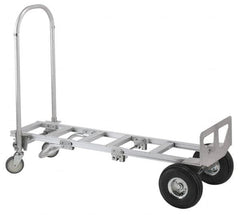 Value Collection - 61-1/2" OAH Hand Truck - Dual Loop Handle, Aluminum - Makers Industrial Supply