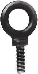 Made in USA - 4,000 Lb Capacity, Steel, 5/8-11 Thread, Fixed Lifting Eye Bolt - Fully Threaded, 1-3/4" Shank, 1-3/4" Thread Length, Shoulder - Makers Industrial Supply