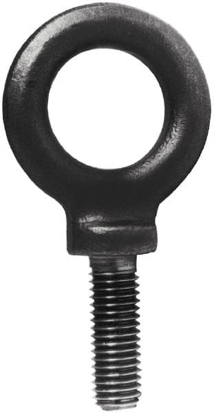 Made in USA - Steel, M20x2.50 Thread, Fixed Lifting Eye Bolt - Makers Industrial Supply