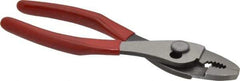 Proto - 6-11/16" OAL, 1-15/16" Jaw Length x 1-1/16" Jaw Width, Long Nose Wire Cutter Pliers - Standard Jaw, Thin Nose Head, Plastisol Handles - Makers Industrial Supply