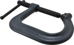 Wilton - Regular-Duty 4" Max Opening, 4" Throat Depth, Forged Steel Standard C-Clamp - 4,100 Lb Capacity, 0" Min Opening, Square Deep Throat - Makers Industrial Supply