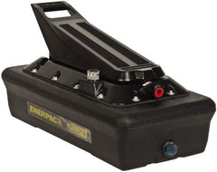 Enerpac - 10,000 psi Air-Hydraulic Pump & Jack - 230 Cu In Oil Capacity, Use with Single Acting Cylinders, Advance, Hold & Retract - Makers Industrial Supply