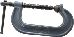 Wilton - Regular-Duty 4" Max Opening, 2-5/16" Throat Depth, Forged Steel Standard C-Clamp - 3,700 Lb Capacity, 0" Min Opening, Standard Throat Depth - Makers Industrial Supply