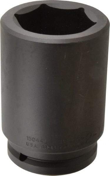 Proto - 1-1/2" Drive 2-3/4" Deep Impact Socket - 6 Points, 6-1/8" OAL - Makers Industrial Supply