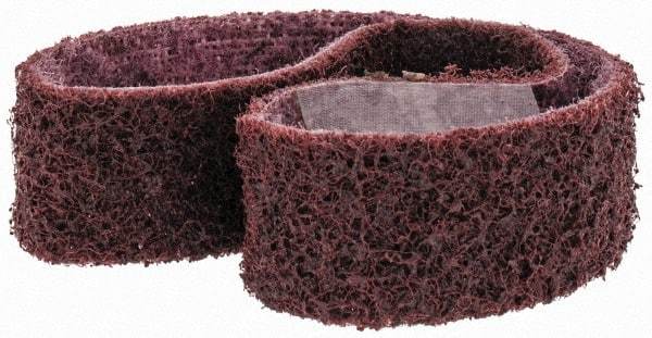 3M - 1" Wide x 18" OAL, Aluminum Oxide Abrasive Belt - Aluminum Oxide, Medium, Nonwoven, Series SC-BS - Makers Industrial Supply