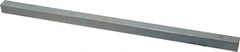 Made in USA - 12" Long x 1/2" High x 1/2" Wide, Zinc-Plated Undersized Key Stock - C1018 Steel - Makers Industrial Supply