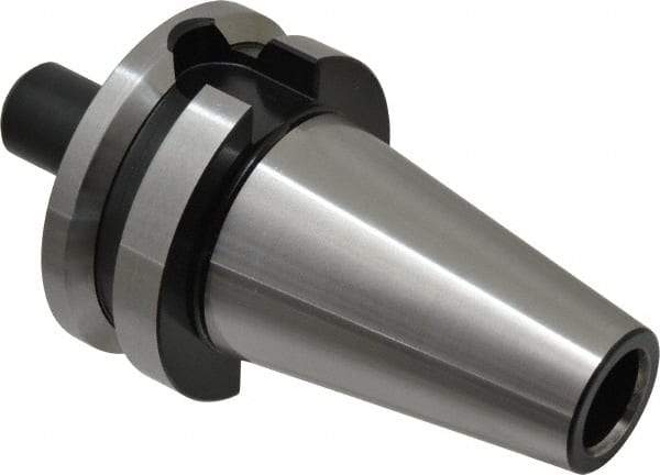 Parlec - BT40 Taper Shank 1/8" Hole End Mill Holder/Adapter - 11/16" Nose Diam, 2-1/4" Projection, Through-Spindle Coolant - Exact Industrial Supply