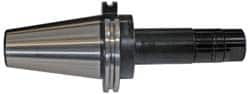 Parlec - 2" Diam Milling Machine Arbor - Stub Style, Taper Shank, 9" OAL, CAT50 Taper - Exact Industrial Supply