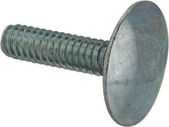 Value Collection - 1/4-20, 1" Length Under Head, Step Bolt - 27/32" Head Diam, 1006-1050 Steel, Zinc-Plated Finish - Makers Industrial Supply