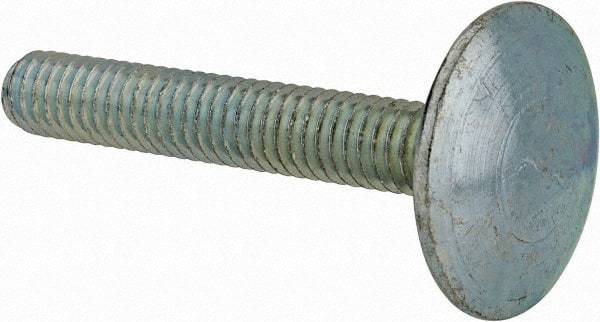 Value Collection - 5/16-18, 2" Length Under Head, Step Bolt - 1-1/16" Head Diam, 1006-1050 Steel, Zinc-Plated Finish - Makers Industrial Supply