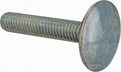 Value Collection - 3/8-16, 2" Length Under Head, Step Bolt - 1-1/4" Head Diam, 1006-1050 Steel, Zinc-Plated Finish - Makers Industrial Supply