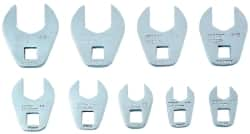 Proto - 9 Piece 3/8" Drive Open End Crowfoot Wrench Set - 3/8 to 7/8" - Makers Industrial Supply