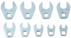 Proto - 9 Piece 3/8" Drive Open End Crowfoot Wrench Set - 3/8 to 7/8" - Makers Industrial Supply