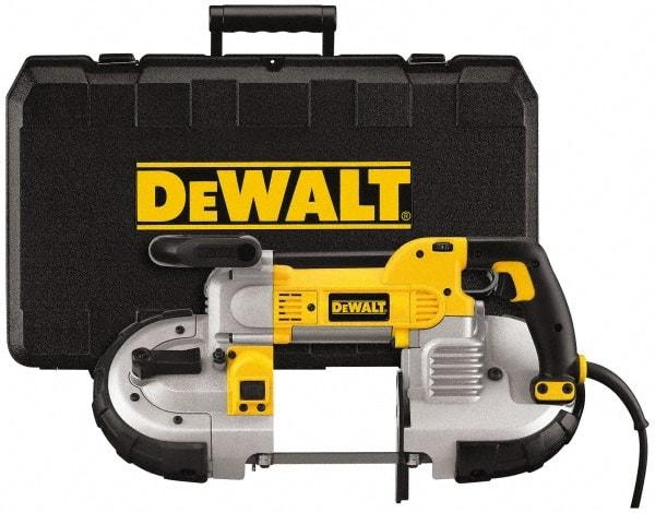 DeWALT - 120 Volt, Electric Handheld Bandsaw - 2.44 m Cord Length, 5 Inch (Round) and 5 x 4-3/4 Inch (Rectangular) Depth of Cut, 100 and 350 SFPM, 10 Amp - Makers Industrial Supply