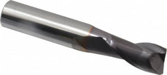 Niagara Cutter - 1/2", 2 Flute, Solid Carbide, 0.03" Corner Radius End Mill - 3" OAL, 30° Helix, 1" LOC, Right Hand Cut - Makers Industrial Supply