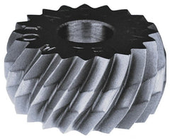 Made in USA - 3/4" Diam, 90° Tooth Angle, 21 TPI, Convex, Form Type Cobalt Straight Knurl Wheel - Exact Industrial Supply