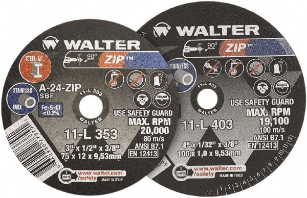 WALTER Surface Technologies - Cutoff Wheel - Makers Industrial Supply