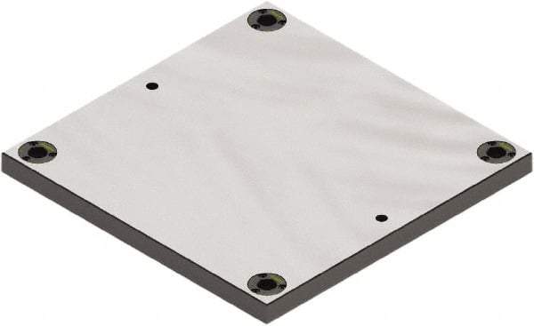 Jergens - 630mm Long x 630mm Wide Steel Fixture Plate - 1.38" Plate Thickness - Makers Industrial Supply