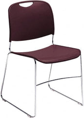 NPS - Polypropylene Blue Stacking Chair - Chrome Frame, 17" Wide x 22-1/2" Deep x 31" High - Makers Industrial Supply