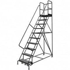 TRI-ARC - Rolling & Wall Mounted Ladders & Platforms Type: Rolling Warehouse Ladder Style: Rolling Platform Ladder - Makers Industrial Supply