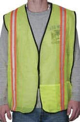 OccuNomix - Size XL High Visibility Yellow Mesh General Purpose Vest - 44 to 46" Chest, Hook & Loop Closure, 1 Pocket, Polyester - Makers Industrial Supply