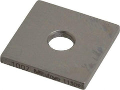 Mitutoyo - 0.1007" Square Steel Gage Block - Accuracy Grade 0, Includes Certificate of Inspection - Makers Industrial Supply