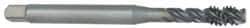 OSG - 1-1/4 - 7 UNC 4 Flute 2B Modified Bottoming Spiral Flute Tap - Vanadium High Speed Steel, Oxide Finish, 180mm OAL, Right Hand Flute, Right Hand Thread - Makers Industrial Supply