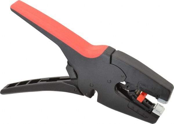 Knipex - 7 to 32 AWG Capacity Self-Adapting Insulation Stripper - 8" OAL, Comfort Grip Handle - Makers Industrial Supply