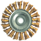 3 x 1/2-3/8" - .020 Wire Size - Bronze Non-Sparking Wire Wheel - Makers Industrial Supply