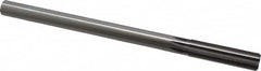 Made in USA - 39/64" High Speed Steel 8 Flute Chucking Reamer - Straight Flute, 0.5615" Straight Shank, 2-1/4" Flute Length, 9" OAL - Makers Industrial Supply