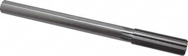 Made in USA - 55/64" High Speed Steel 8 Flute Chucking Reamer - Makers Industrial Supply