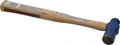 Vaughan Bushnell - 1/2 Lb Head Ball Pein Hammer - Hickory Handle, 12" OAL - Makers Industrial Supply