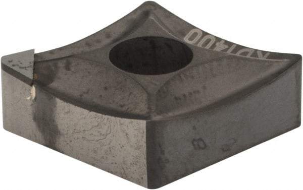 Kennametal - CNMS432 F Grade KD1400 Polycrystalline Diamond (PCD) Turning Insert - 80° Diamond, 1/2" Inscr Circle, 3/16" Thick, 1/32" Corner Radius - Makers Industrial Supply