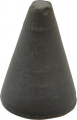 Cratex - 7/8" Max Diam x 1-1/4" Long, Taper, Rubberized Point - Very Fine Grade, Silicon Carbide, 1/4" Arbor Hole, Unmounted - Makers Industrial Supply