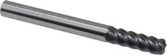 Niagara Cutter - 1/4", 5 Flute, Single End, Solid Carbide, 0.045" Corner Radius End Mill - 2-1/2" OAL, 45° Helix, Right Hand Flute, 3/4" LOC, Right Hand Cut - Makers Industrial Supply