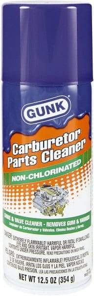 Gunk - Nonchlorinated Carburetor & Parts Cleaner - 15 oz Aerosol Can - Makers Industrial Supply