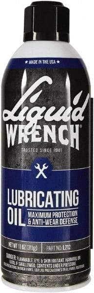 Liquid Wrench - 15 oz Aerosol Can Automotive Multi-Use Lubricant - Naphthenic Petroleum Distillate, 132°F Resistance - Makers Industrial Supply