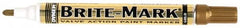 Dykem - Gold Oil-Based Paint Marker - Medium Tip, Oil Based - Makers Industrial Supply