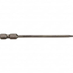 Apex - Torx Screwdriver Bits Type: Torx Bit Drive Size (Inch): 1/4 - Makers Industrial Supply