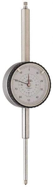 SPI - 0-100 Dial Reading, 0.01mm Graduation Dial Drop Indicator - 60mm Dial - Makers Industrial Supply