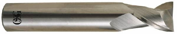 OSG - 3/8", 2 Flute, Single End, Solid Carbide, 0.02" Corner Radius End Mill - 2-1/2" OAL, 30° Helix, Right Hand Flute, 1/2" LOC, Right Hand Cut - Makers Industrial Supply