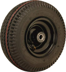 Hamilton - 10 Inch Diameter x 2-3/8 Inch Wide, Rubber Caster Wheel - 480 Lb. Capacity, 3 Inch Hub Length, 17mm Axle Diameter, Sealed Precision Ball Bearing - Makers Industrial Supply