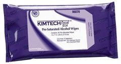 Kimtech - W4 Flat Fold Clean Room/Lab/Critical Task Wipes - Poly Pack, 11" x 9" Sheet Size, White - Makers Industrial Supply