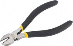 Stanley - 5-5/8" OAL, 5/16" Capacity, Cutting Pliers - 47/64" Jaw Length x 45/64" Jaw Width, Round Head, Cushion Grip Handle - Makers Industrial Supply